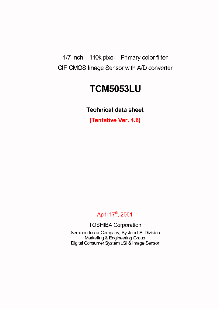 TCM5053LU_6997480.PDF Datasheet