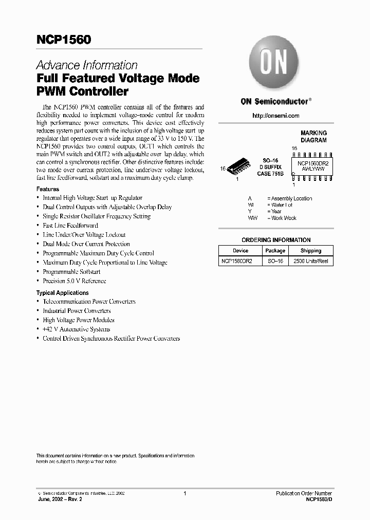 NCP1560-D_6997726.PDF Datasheet