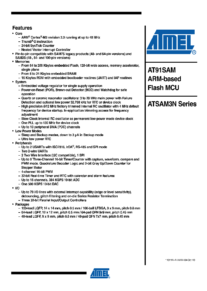 ATSAM3N2BA-AU_6998521.PDF Datasheet