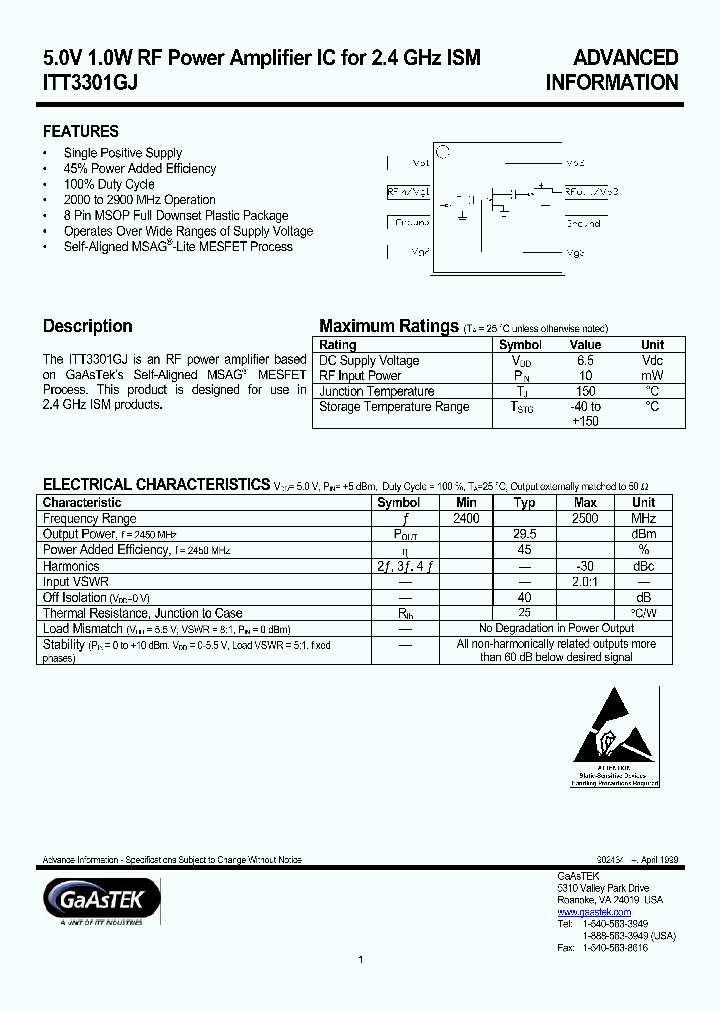 ITT3301GJ_6999285.PDF Datasheet