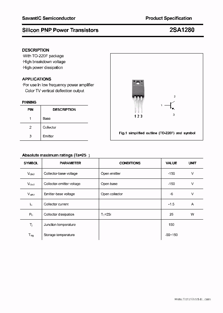 2SA1280_6999749.PDF Datasheet