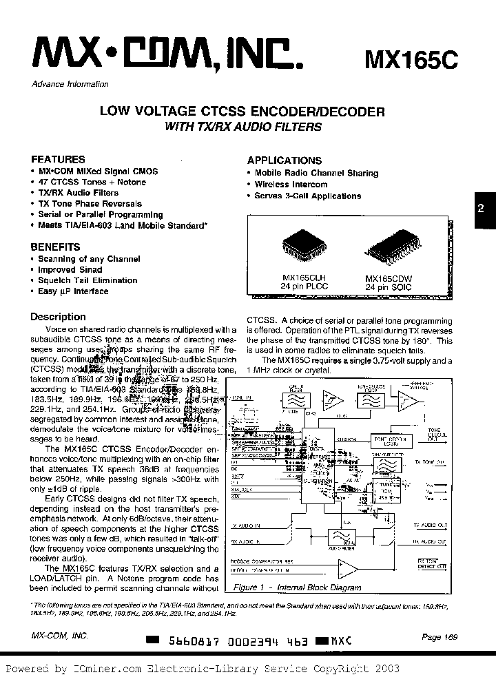 MX165CDW_7000027.PDF Datasheet
