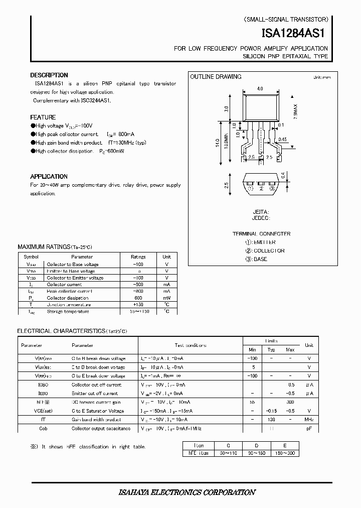 ISA1284AS1_7000658.PDF Datasheet