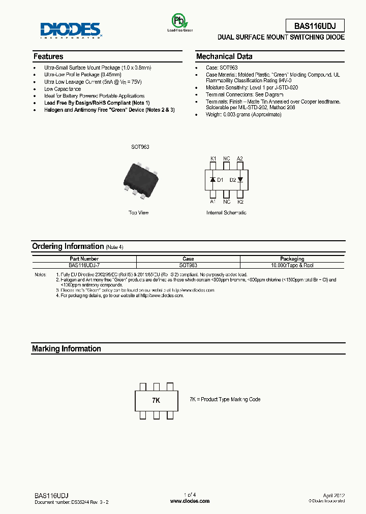 BAS116UDJ-7_7001422.PDF Datasheet