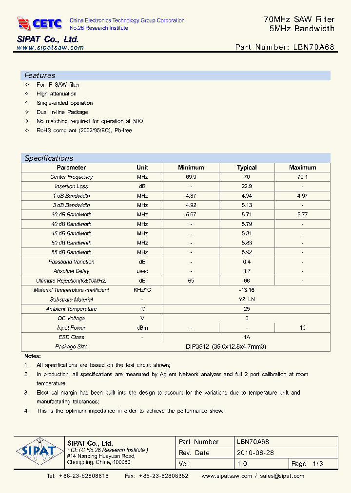 LBN70A68_7001542.PDF Datasheet