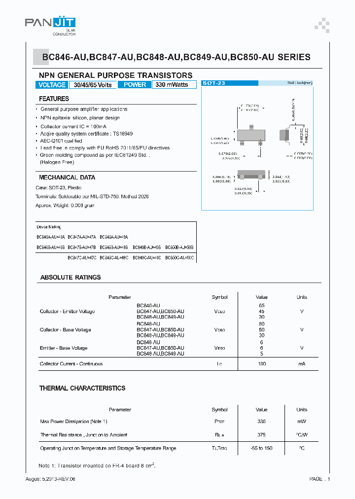 BC846-AU000001_7002141.PDF Datasheet