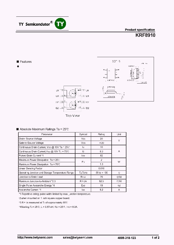 KRF8910_7002215.PDF Datasheet