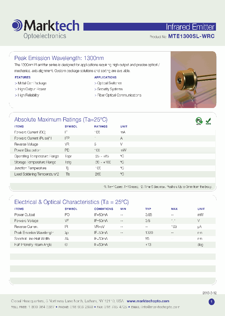 MTE1300SL-WRC_7004079.PDF Datasheet