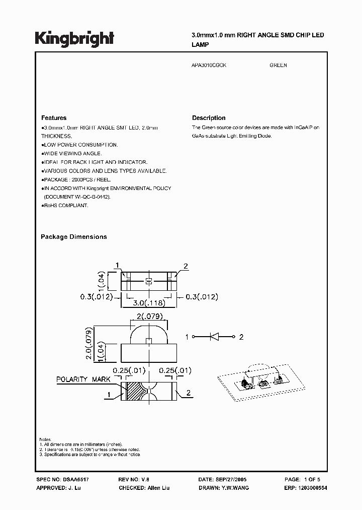APA3010CGCK_7004254.PDF Datasheet