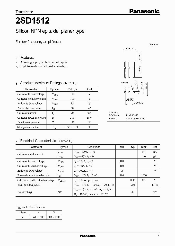 2SD1512_7003829.PDF Datasheet