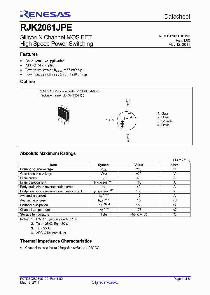 RJK2061JPE_7005469.PDF Datasheet