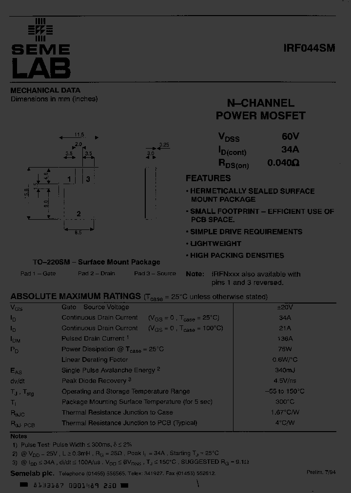 IRF044SM_7005897.PDF Datasheet