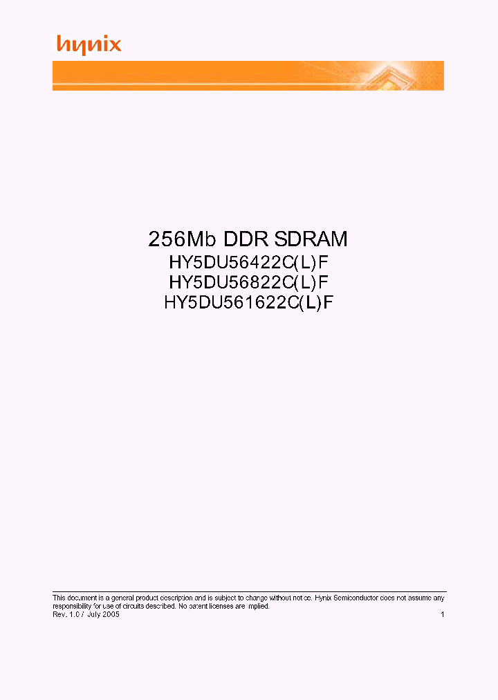 HY5DU56422CLF-J_7006939.PDF Datasheet