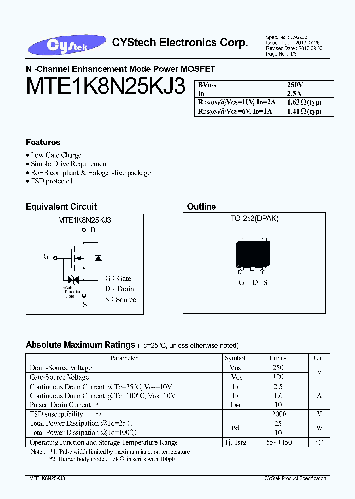 MTE1K8N25KJ3_7007952.PDF Datasheet