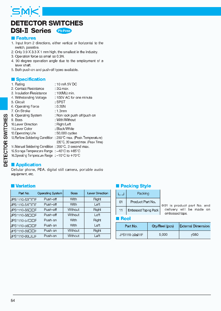 JPS1110-5401F_7007901.PDF Datasheet