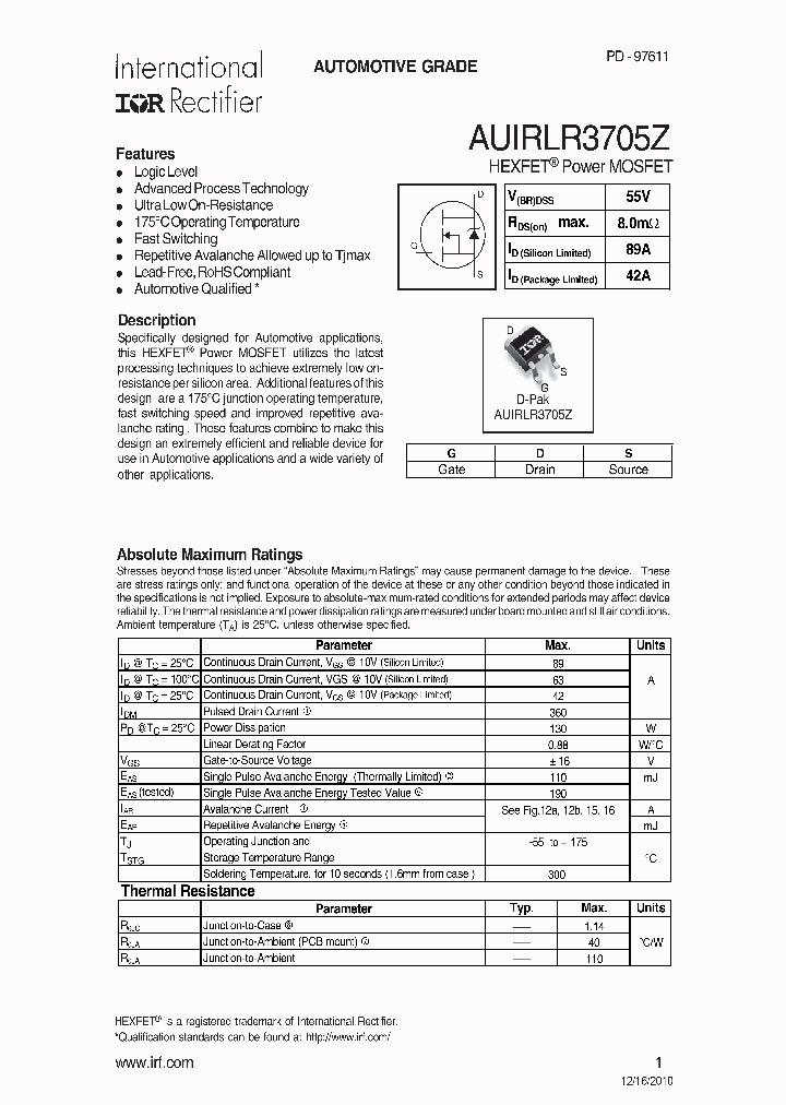 AUIRLR3705Z_7008992.PDF Datasheet