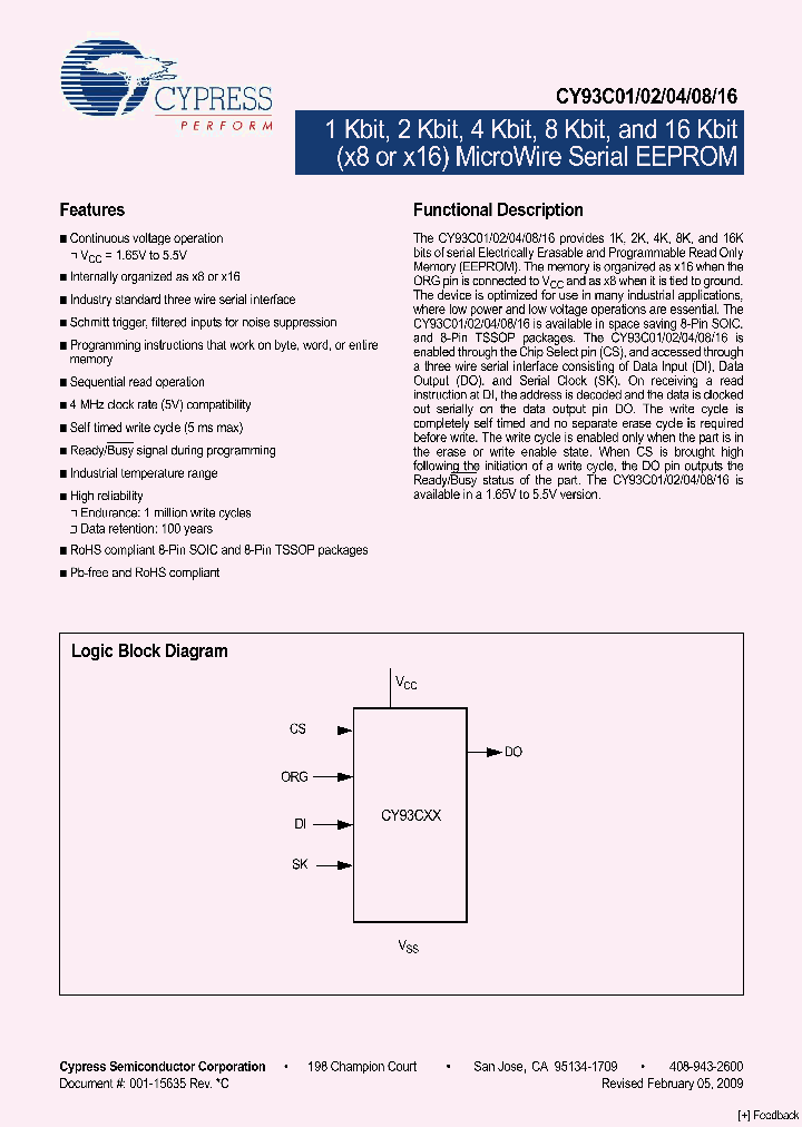 CY93C08-ZXIT_7009282.PDF Datasheet