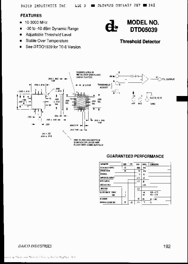 DTD05039_7009118.PDF Datasheet