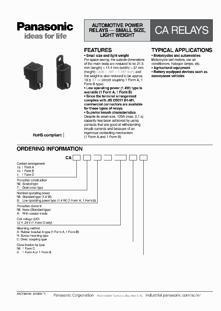 CA1-12V-C_7011035.PDF Datasheet