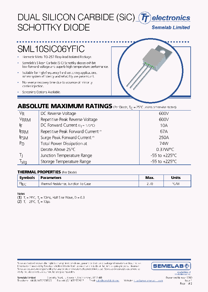 SML10SIC06YFIC_7011310.PDF Datasheet