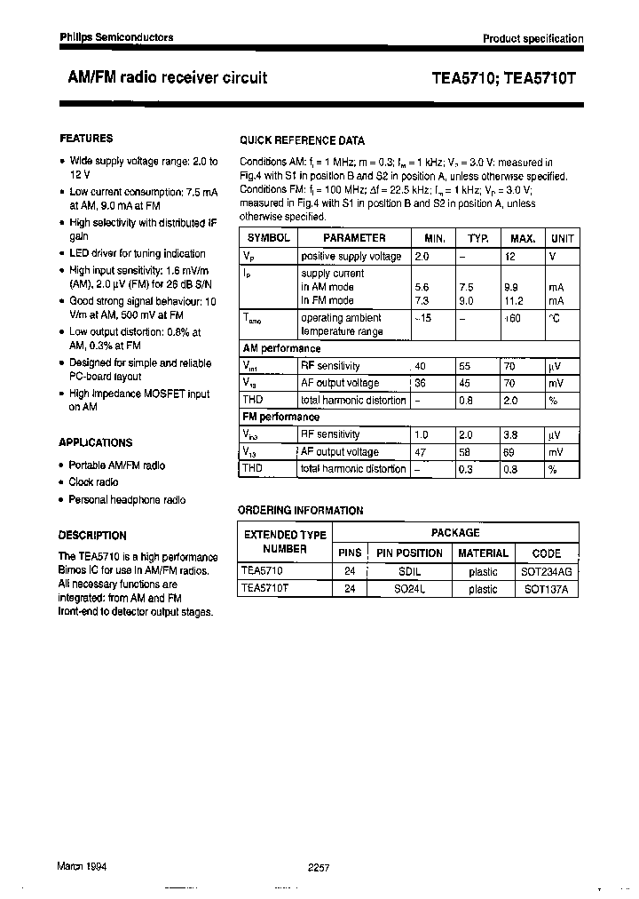 TEA5710TD-T_7011674.PDF Datasheet