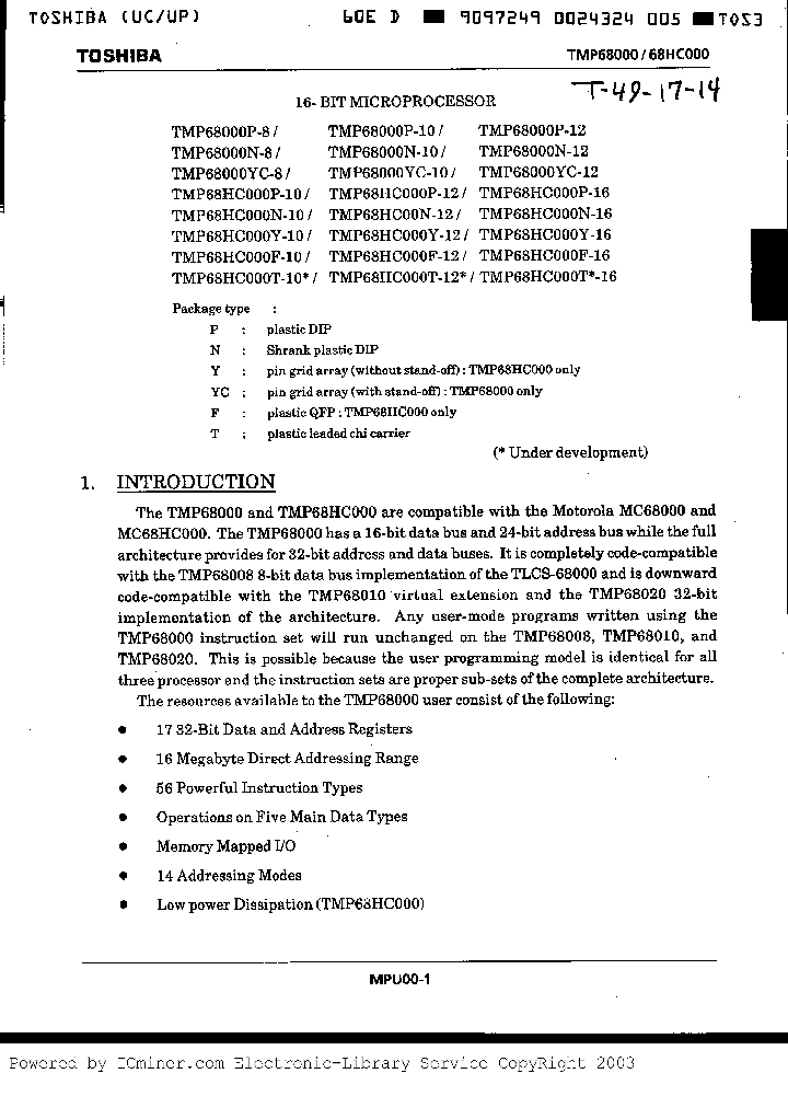TMP68000P12_7012610.PDF Datasheet