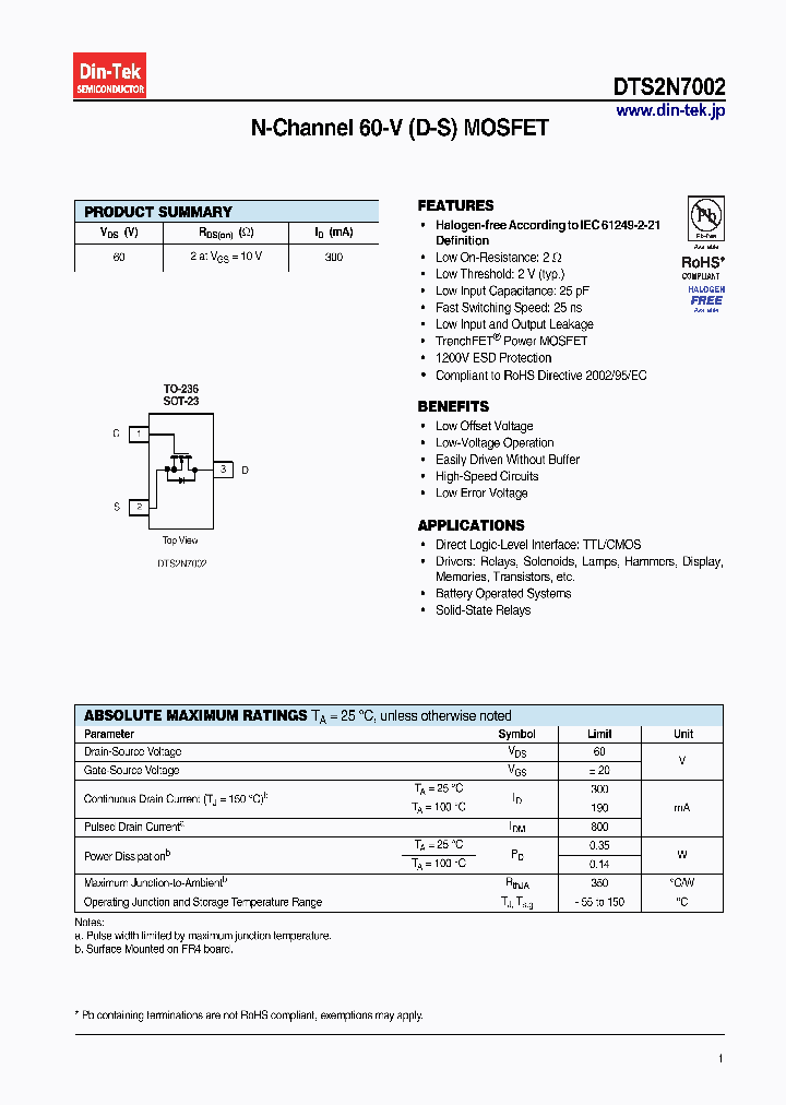 DTS2N7002_7012669.PDF Datasheet