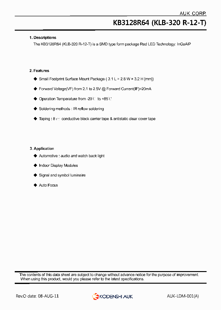 KB3128R64_7013946.PDF Datasheet