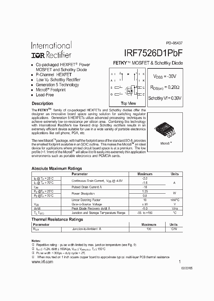 IRF7526D1PBF_7013960.PDF Datasheet