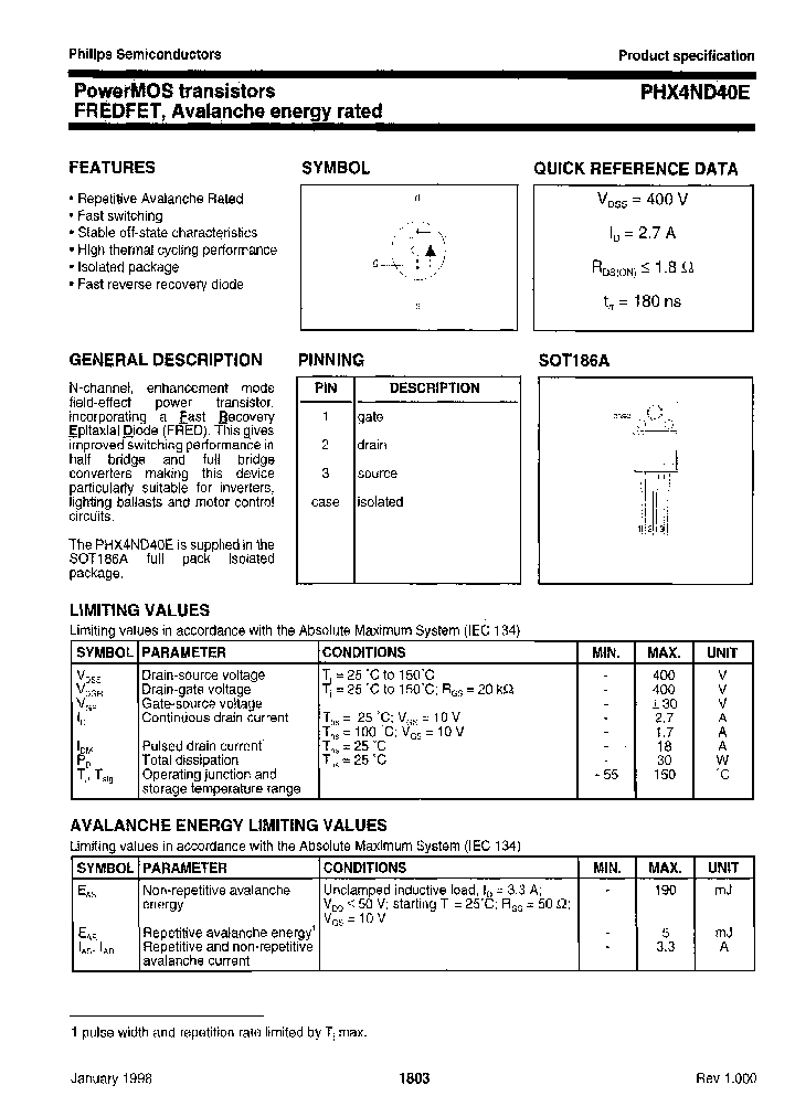 NXPSEMICONDUCTORS-PHX4ND40E127_7015117.PDF Datasheet