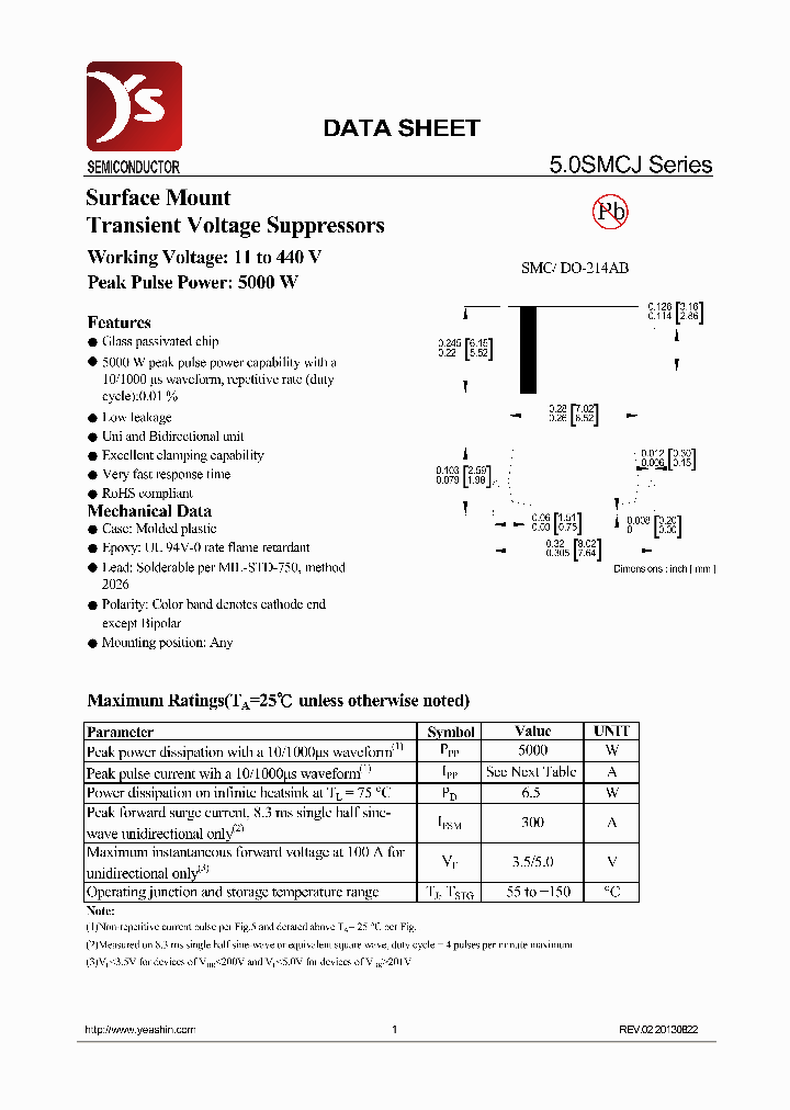 50SMCJ_7018169.PDF Datasheet