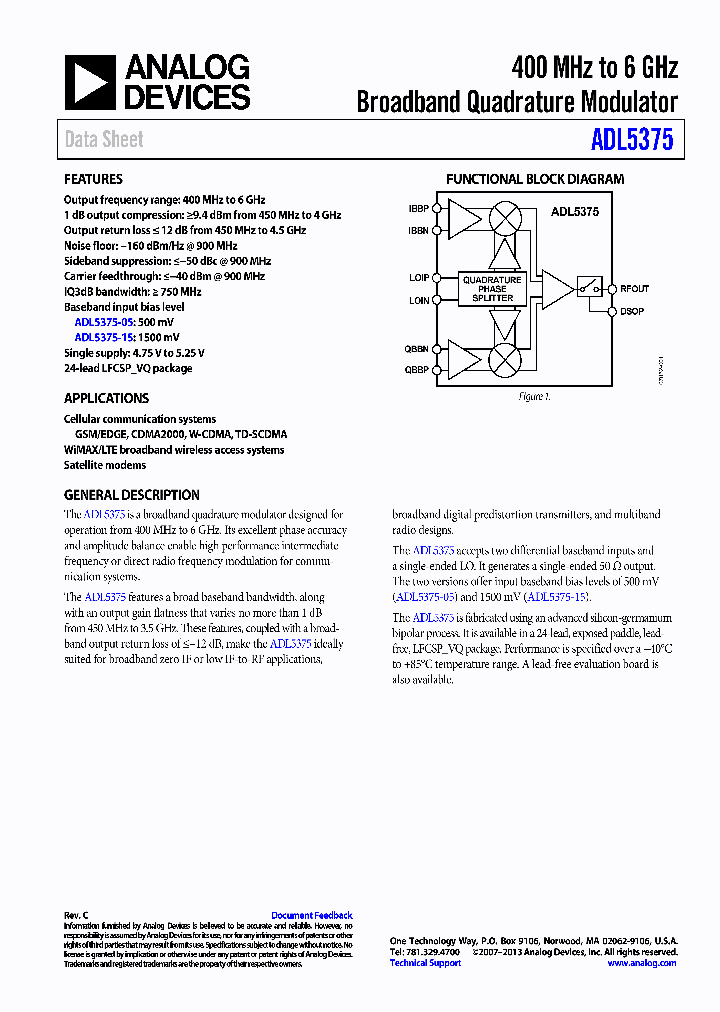 ADL5375-15-EVALZ_7019853.PDF Datasheet