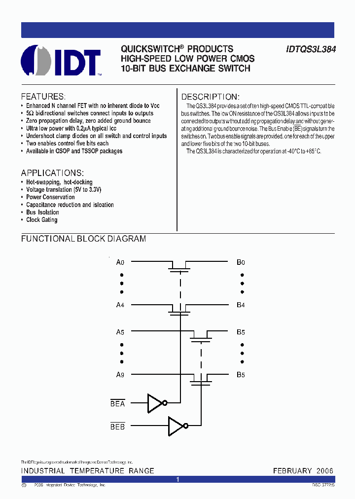 IDTQS3L384PAG8_7018835.PDF Datasheet