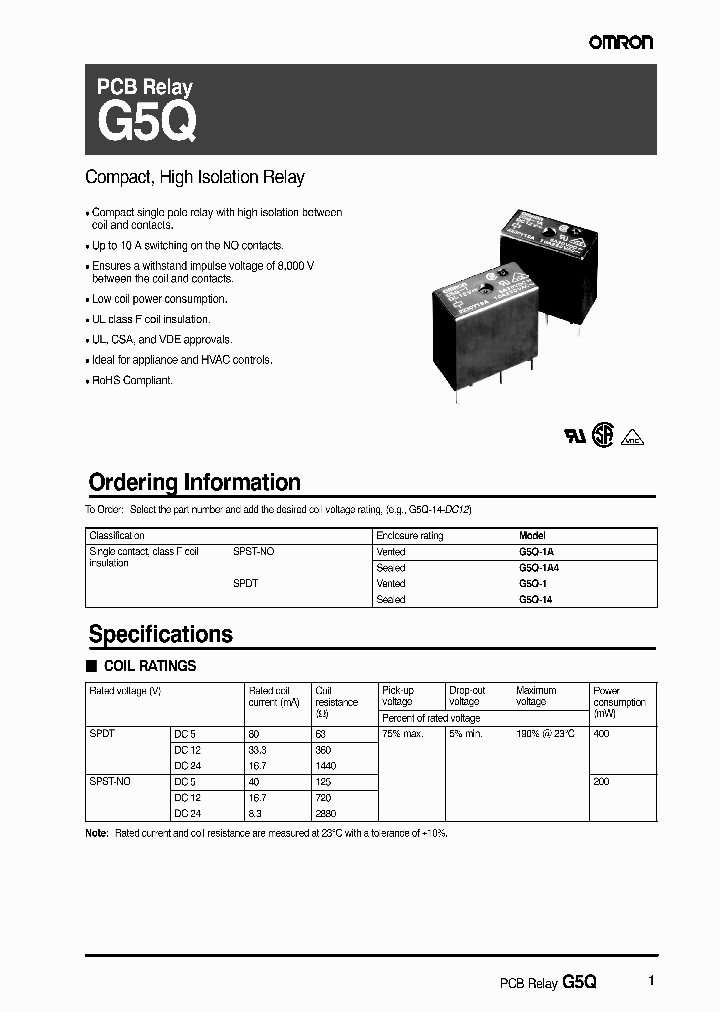 G5Q-14DC5_7018690.PDF Datasheet