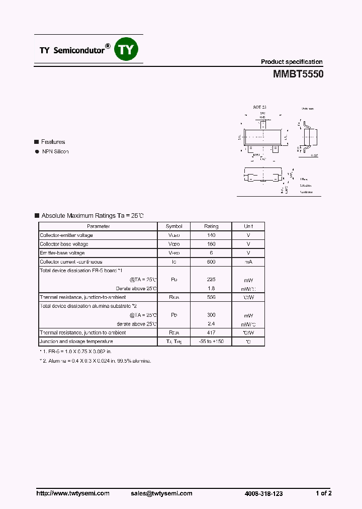 MMBT5550_7028334.PDF Datasheet