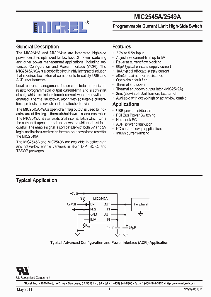 MICRELINC-MIC2545A-1YM_7023118.PDF Datasheet