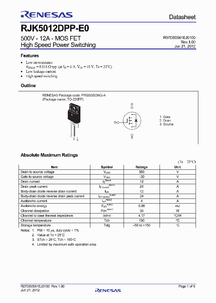 RJK5012DPP-E0T2_7033380.PDF Datasheet