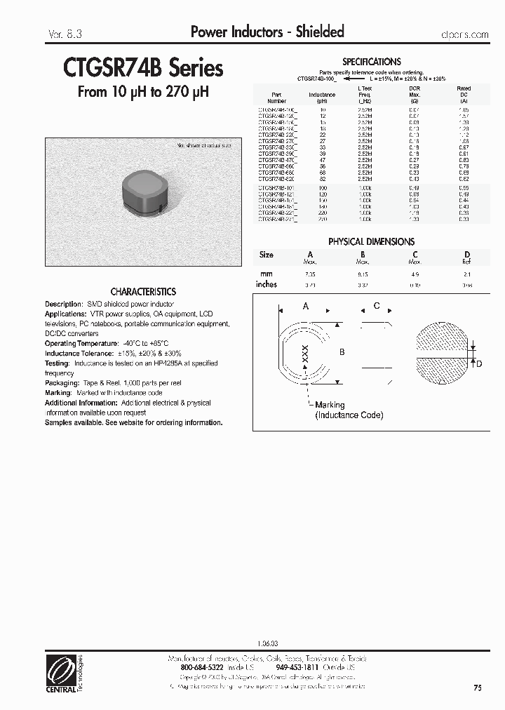 CTGSR74B-330N_7028790.PDF Datasheet