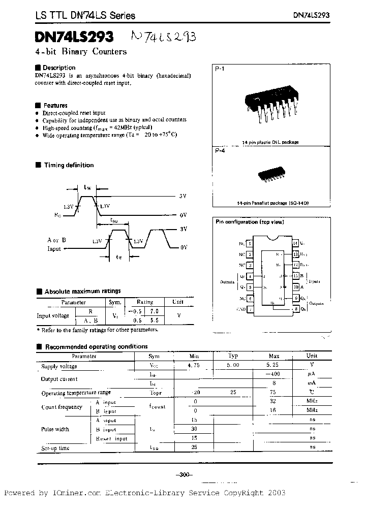 DN74LS293S_7025528.PDF Datasheet