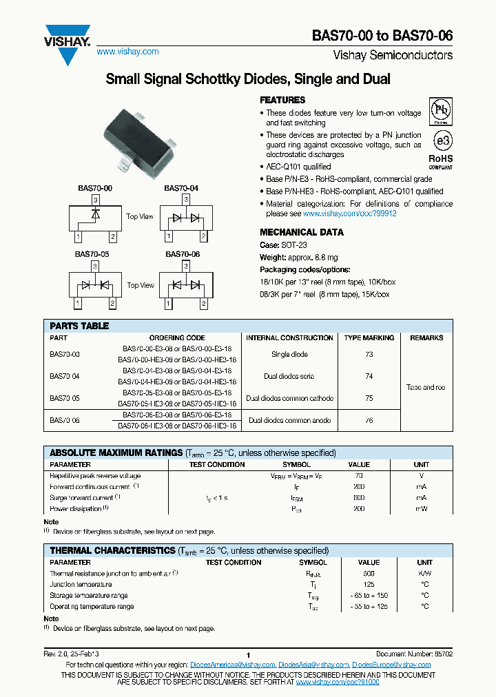 BAS70-04-V-G-18_7033141.PDF Datasheet
