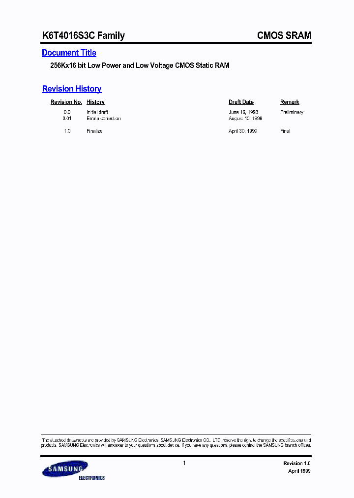 K6T4016S3C-RF120_7031538.PDF Datasheet