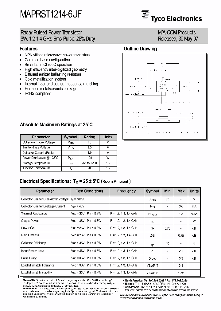 MAPRST1214-6UF_7031171.PDF Datasheet