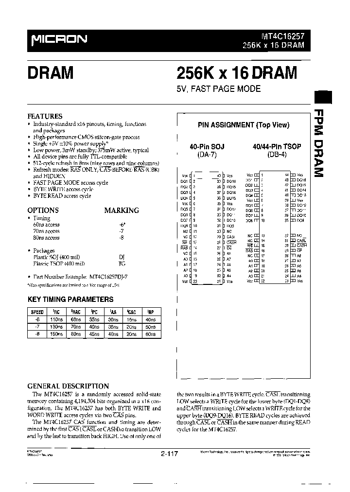 MT4C16257TG-7TR_7032130.PDF Datasheet
