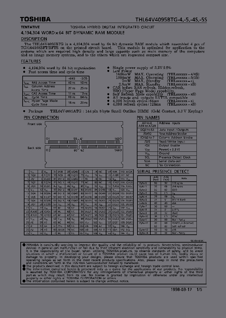 THL64V4095BTG-5_7041146.PDF Datasheet