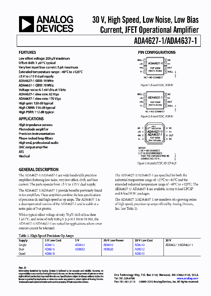 ADA4627-1ARZ_7039248.PDF Datasheet