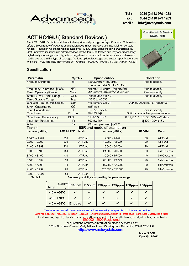 ACTHC49USTANDARD_7041357.PDF Datasheet