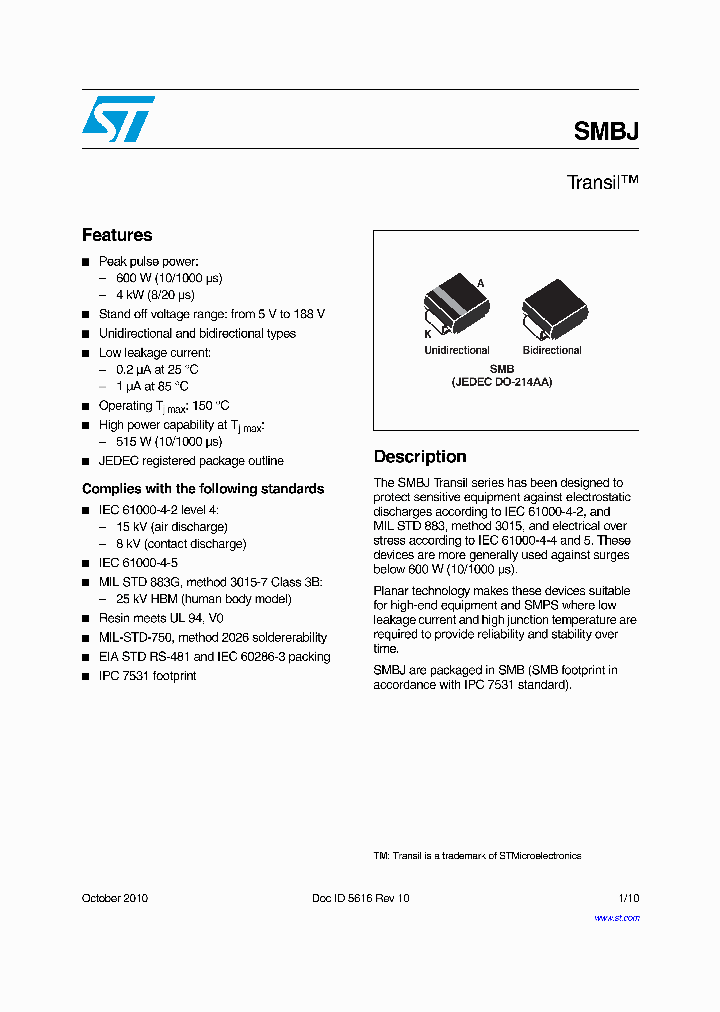 SMBJ85ACA_7048962.PDF Datasheet