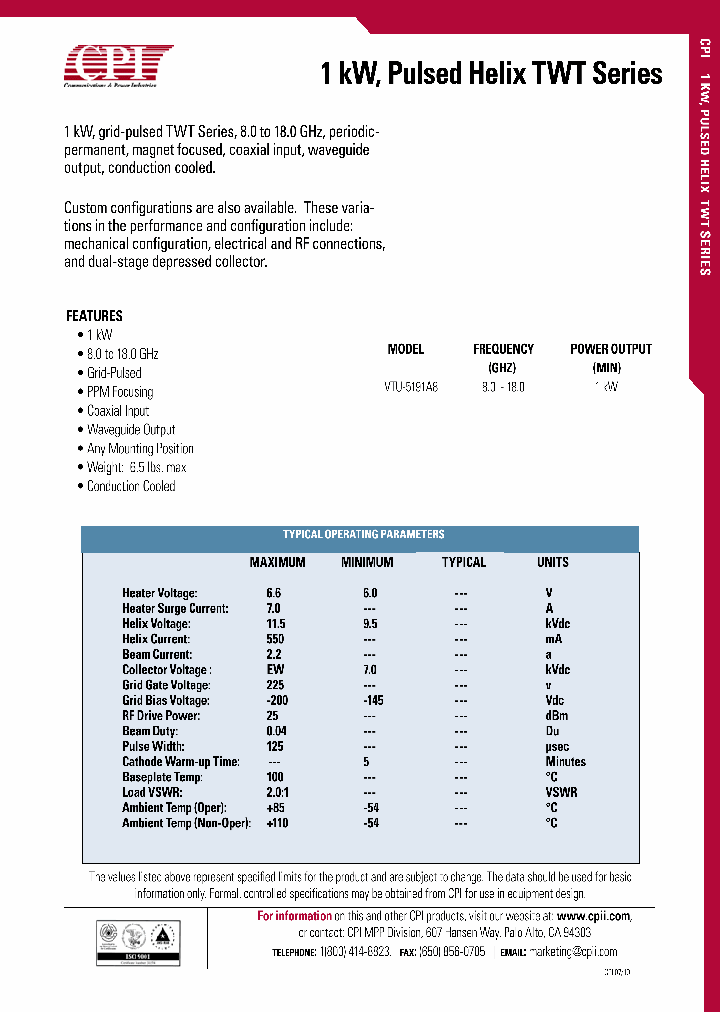VTU-5191A8_7047977.PDF Datasheet