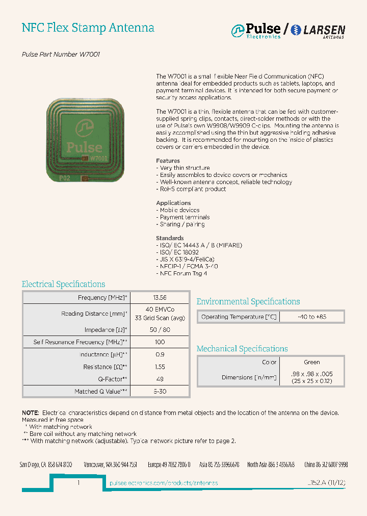 PULSEW7001_7042565.PDF Datasheet