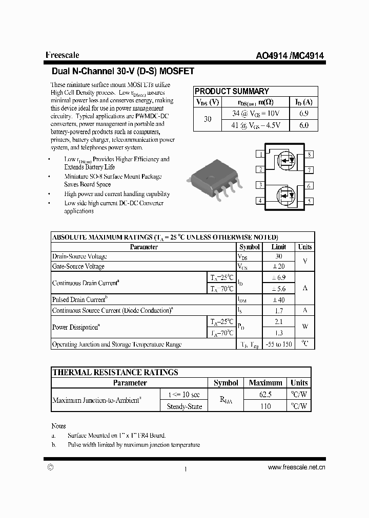 AO4914_7049108.PDF Datasheet